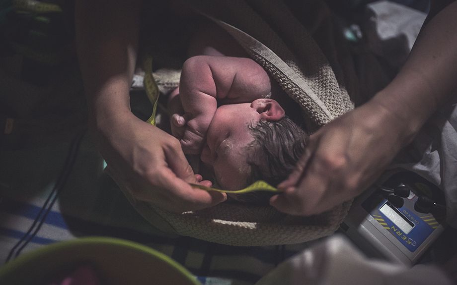 Hausgeburt, Geburtsfoto